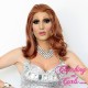 Short 25cm Straight Just Ginge Synthetic Lace-Front Wig