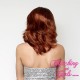 Short 25cm Straight Blended Rooted Just Ginge Synthetic Lace-Front Wig