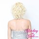 Short 20cm Blonde Bombshell Synthetic Lace-Front Wig