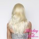 Medium 40cm Straight Blonde Bombshell Synthetic Lace-Front Wig