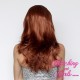 Medium 40cm Straight Blended Rooted Just Ginge Synthetic Lace-Front Wig