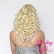 Medium 40cm Blonde Bombshell Synthetic Lace-Front Wig