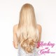 Long 60cm Straight Butterscotch Synthetic Lace-Front Wig