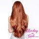 Long 60cm Straight Just Ginge Synthetic Lace-Front Wig