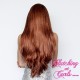 Long 60cm Straight Blended Rooted Just Ginge Synthetic Lace-Front Wig
