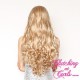 Long 60cm Butterscotch Synthetic Lace-Front Wig