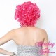 Short 20cm Fifty Shades of Pink Synthetic Lace-Front Wig