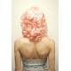 Short 20cm Baby Pink Synthetic Lace-Front Wig
