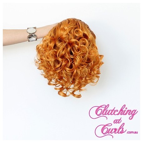 Short 25cm Rooted Orange Synthetic Extension