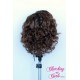 Short 25cm Rooted Brown Eyed Girl Synthetic Extension
