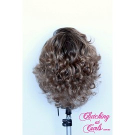 Short 25cm Rooted Honey Blonde Synthetic Extension