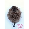 Short 25cm Rooted Honey Blonde Synthetic Extension