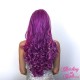 Long 60cm Fifty Shades of Purple Synthetic Lace-Front Wig