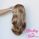 Medium 40cm Straight Latte Synthetic Extension