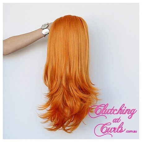 Medium 45cm Straight Orange Synthetic Extension