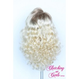Medium 40cm Rooted Dumb Blonde Synthetic Extension