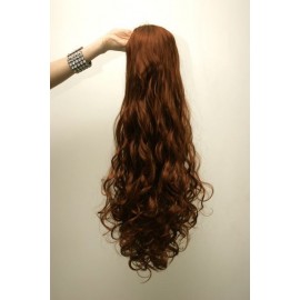 Long 60cm Orange Brown Synthetic Extension