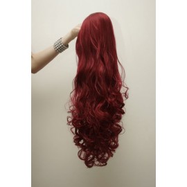 Long 60cm Maroon Red Synthetic Extension
