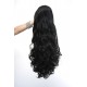 Long 60cm Bitch Black Synthetic Extension