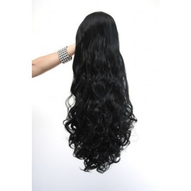 Long 60cm Bitch Black Synthetic Extension