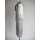 70cm Pure Platinum Synthetic Ponytail Extension