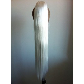 70cm Snow White Synthetic Ponytail Extension