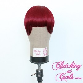 Maroon Red Clip-In Synthetic Chi Chi Bangs