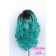Medium 40cm Rooted Gaga Blue Synthetic Extension