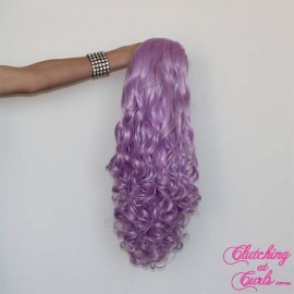 Long 60cm Purple Rinse Synthetic Extension