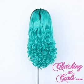 Long 60cm Rooted Gaga Blue Synthetic Extension