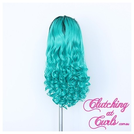 Long 60cm Rooted Gaga Blue Synthetic Extension