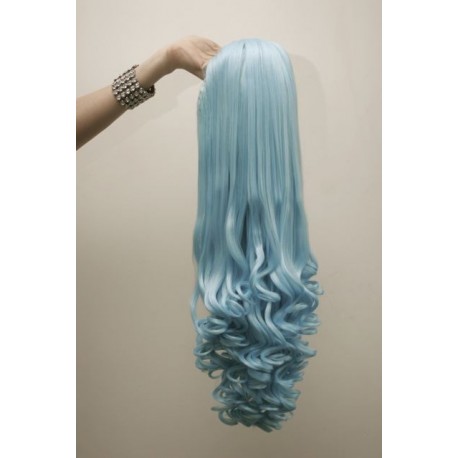 Long 60cm Baby Blue Synthetic Extension