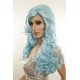 Long 60cm Baby Blue Synthetic Extension