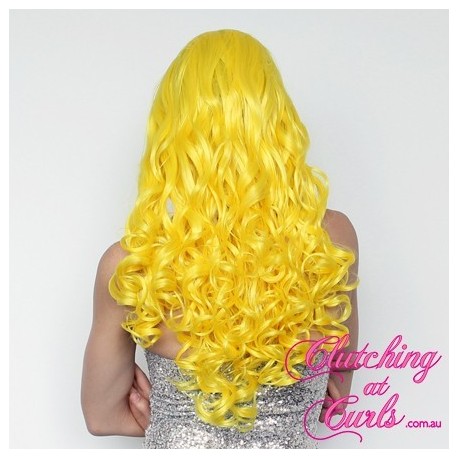 Long 60cm Gaga Yellow Synthetic Extension