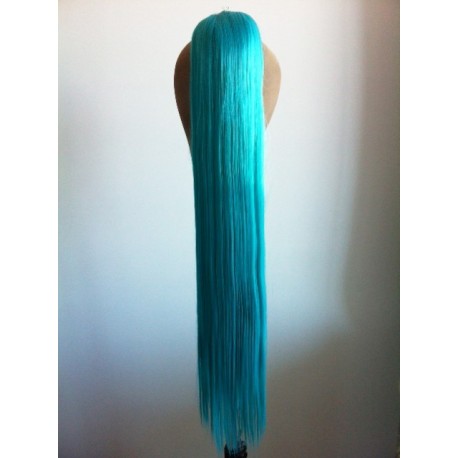 70cm Gaga Blue Synthetic Ponytail Extension
