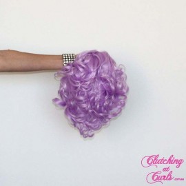 Short 20cm Purple Rinse Synthetic Extension