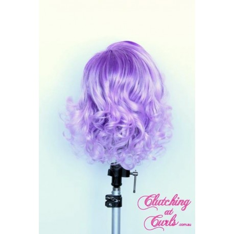 Short 25cm Rooted Purple Rinse Synthetic Extension