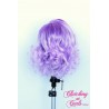 Short 25cm Rooted Purple Rinse Synthetic Extension
