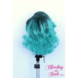 Short 25cm Rooted Gaga Blue Synthetic Extension