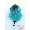 Short 25cm Rooted Gaga Blue Synthetic Extension