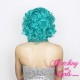 Short 20cm Gaga Blue Synthetic Lace-Front Wig