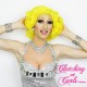 Short 20cm Gaga Yellow Synthetic Lace-Front Wig