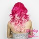 Medium 40cm Pink Bits Synthetic Lace-Front Wig