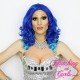 Medium 40cm Azure Synthetic Lace-Front Wig