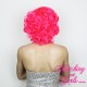 Short 20cm UV Pink Synthetic Lace-Front Wig