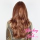 Medium 43cm Straight Layered Just Ginge "Caitlyn" Synthetic Mono-Top Lace-Front Wig