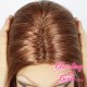 Medium 43cm Straight Layered Just Ginge "Caitlyn" Synthetic Mono-Top Lace-Front Wig