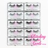 Bulk Pack 10 Pieces: Synthetic False Eyelashes