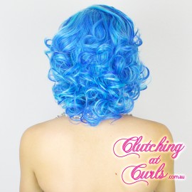 Short 20cm Fifty Shades of Blue Synthetic Extension