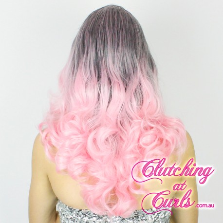 Medium 45cm Pink Ombré Synthetic Extension